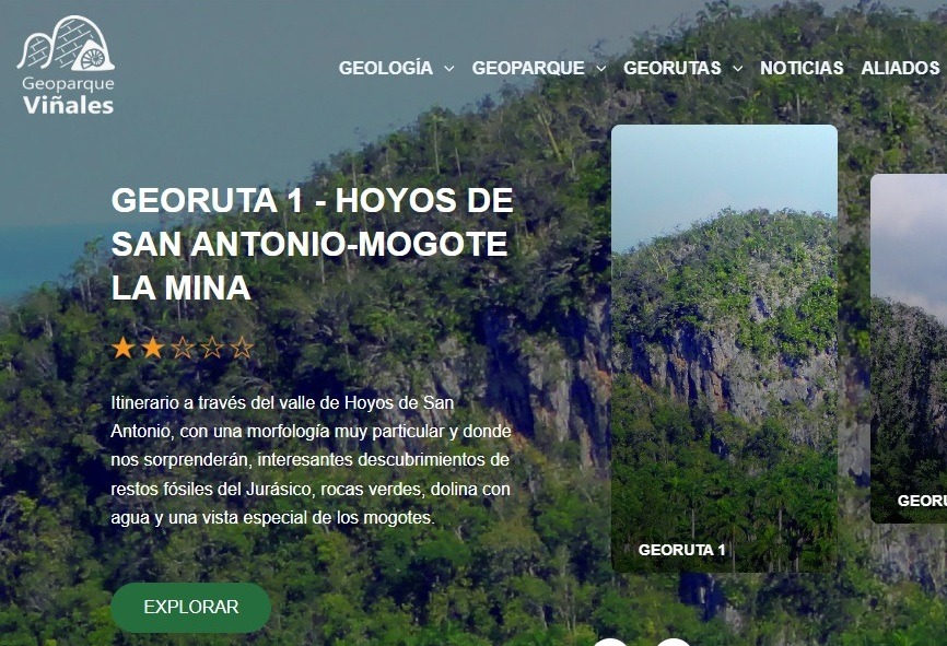 Geoparque Viñales lanza web sobre el patrimonio geológico cubano