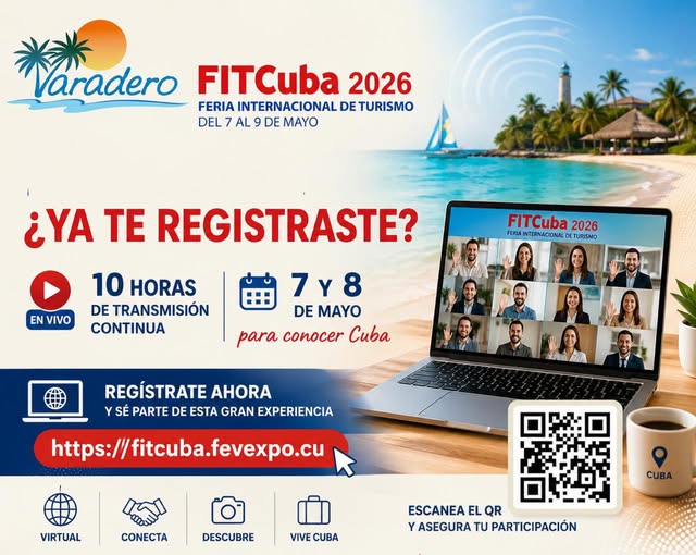 Empresas del turismo cubano alistan novedades para sesiones virtuales de FITCUBA 2026